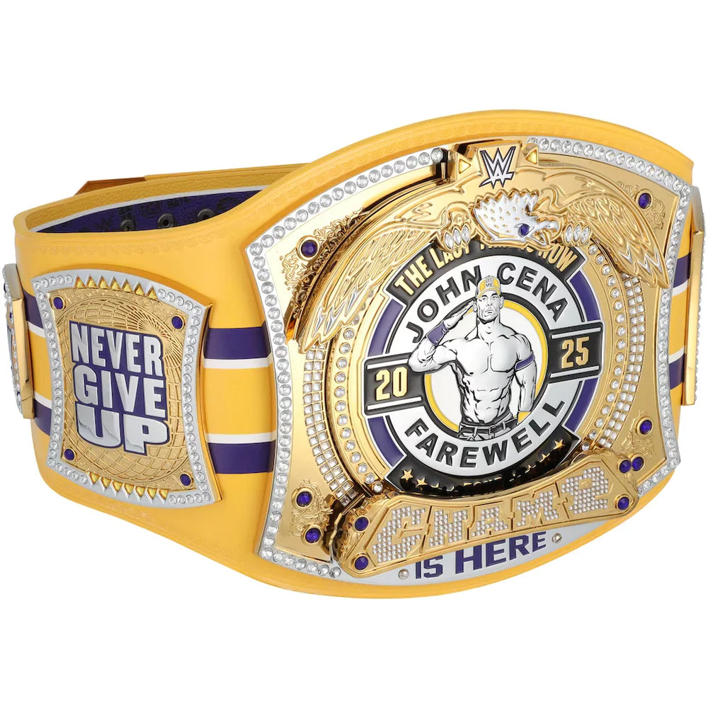 John Cena WWE autographed Farewell Tour 2025 Bakersfield limited edition replica title belt