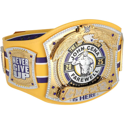 John Cena WWE autographed Farewell Tour 2025 Bakersfield limited edition replica title belt