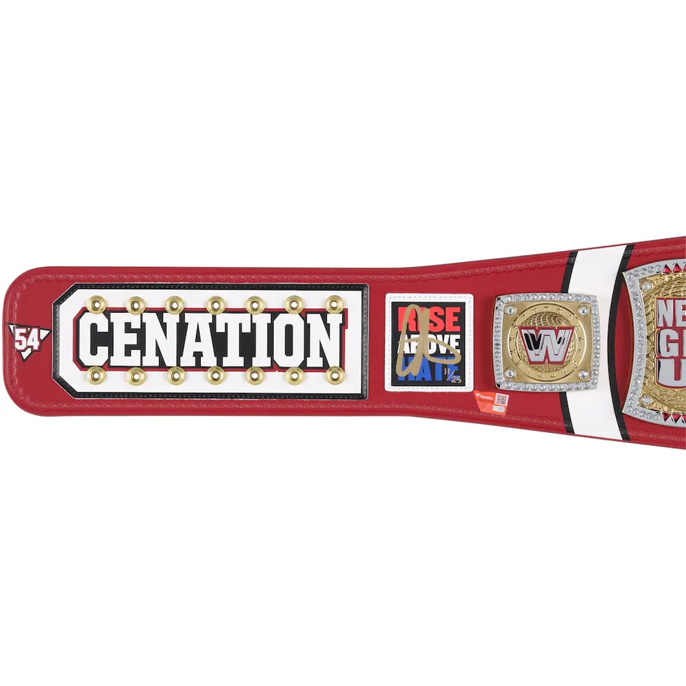 John Cena WWE autographed Farewell Tour 2025 Springfield limited edition replica title belt