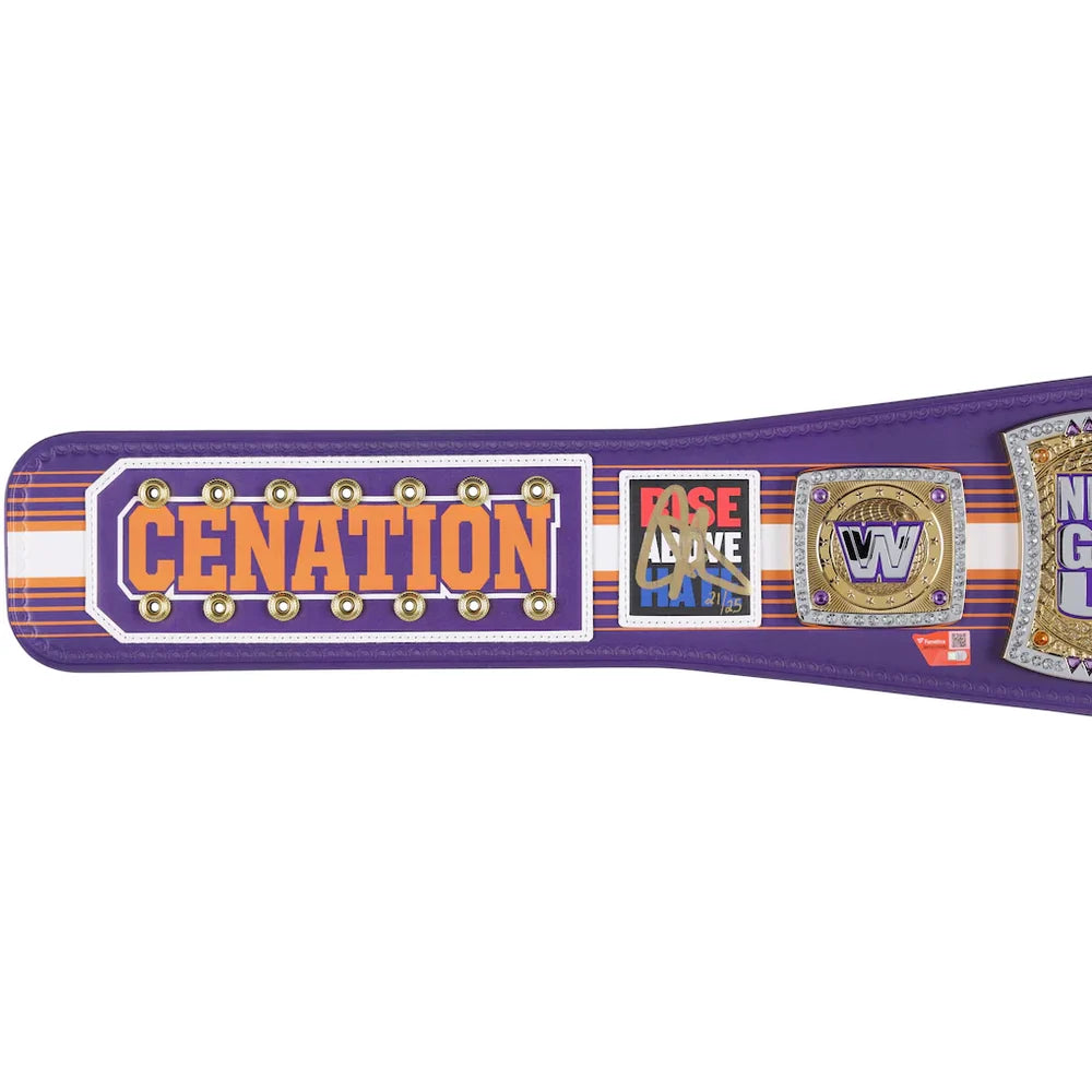 John Cena WWE autographed Farewell Tour 2025 Phoenix limited edition replica title belt