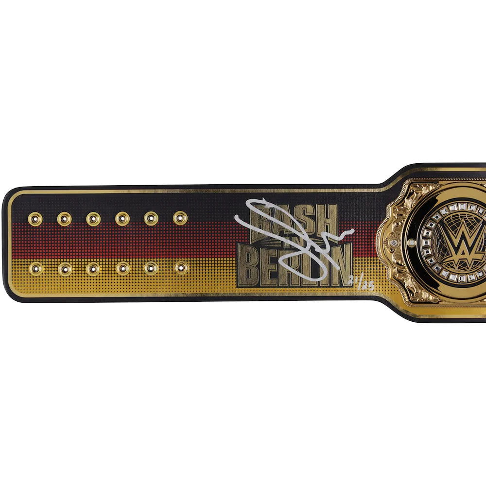 Gunther WWE Autographed 2024 Bash in Berlin Replica Title Belt – Limited Edition of 25