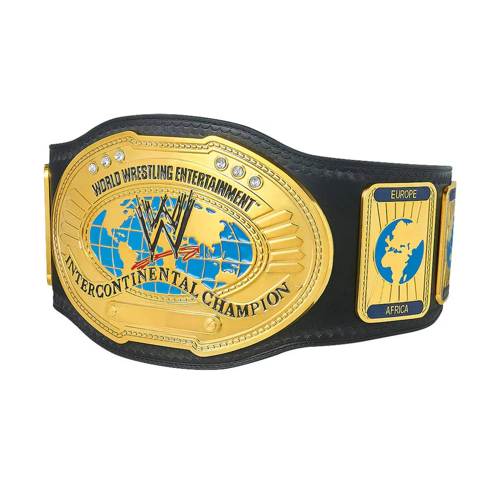 WWE Intercontinental Championship belt on a white background