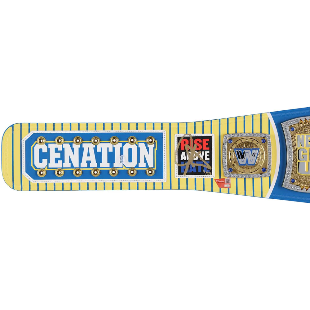 John Cena WWE autographed Farewell Tour 2025 WrestlePalooza Indianapolis limited edition replica title belt