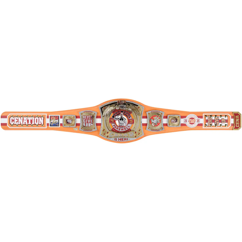John Cena WWE autographed Farewell Tour 2025 Tampa limited edition replica title belt
