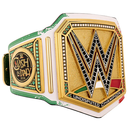 Wrestling championship belt with 'Cash in the Ring' and 'Undisputed Champion' text on a white background