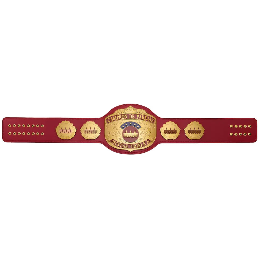 AAA World Mixed Tag Team Championship Replica Belt
