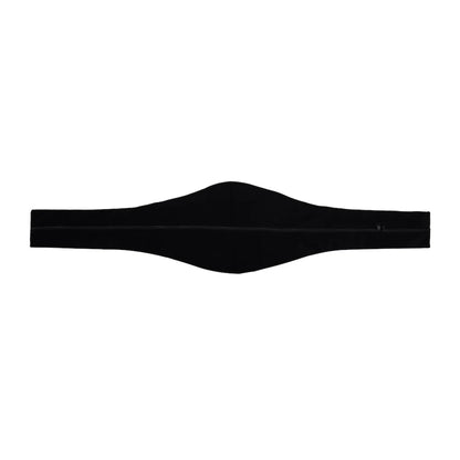 WWE x FIFA World Cup 2026 Championship Belt A black athletic headband with a wide, curved top band and a narrower straight bottom band, shown flat against a plain white background.