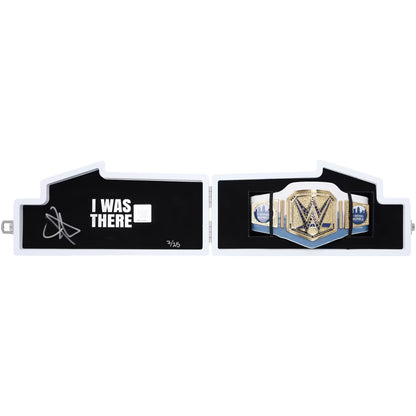 John Cena WWE Autographed 2025 Royal Rumble Racecar Mini Replica Title