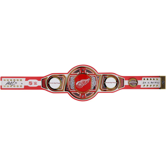 Alex DeBrincat Detroit Red Wings Autographed WWE Legacy Replica Title Belt