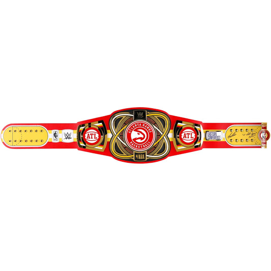 Dominique Wilkins Atlanta Hawks Autographed WWE Legacy Title Belt