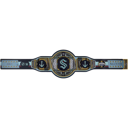 Matty Beniers Seattle Kraken Autographed WWE Legacy Title Belt