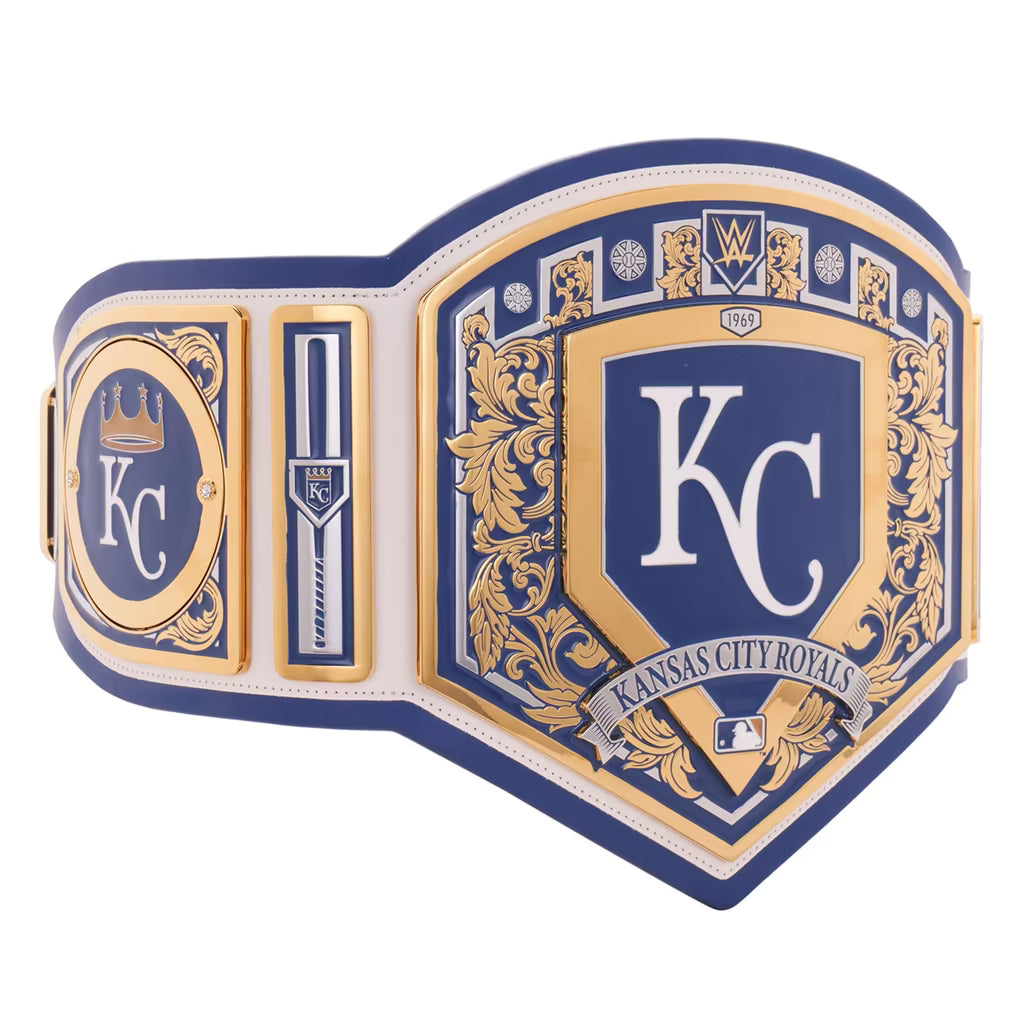 Decorative belt with Kansas City Royals logo on a white background