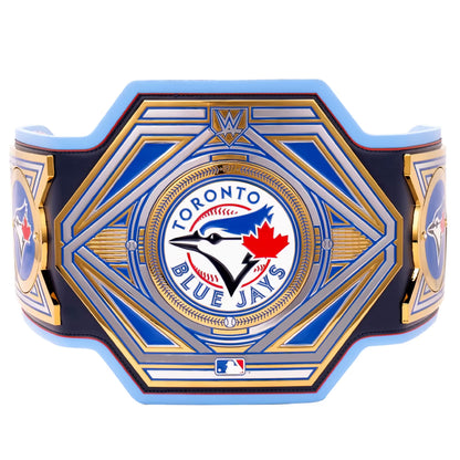 Toronto Blue Jays championship belt with team logo on a white background