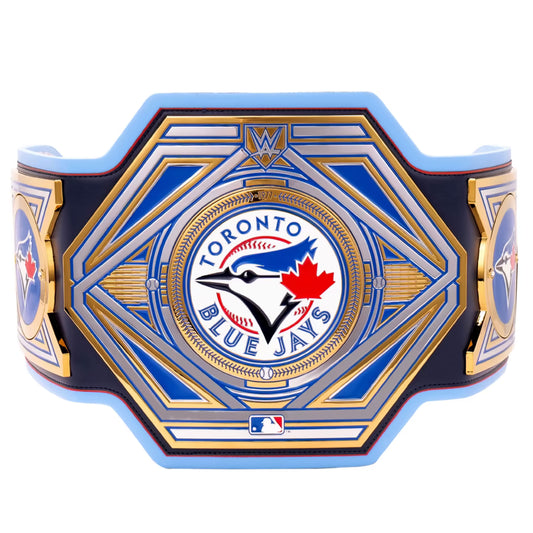 Toronto Blue Jays championship belt with team logo on a white background