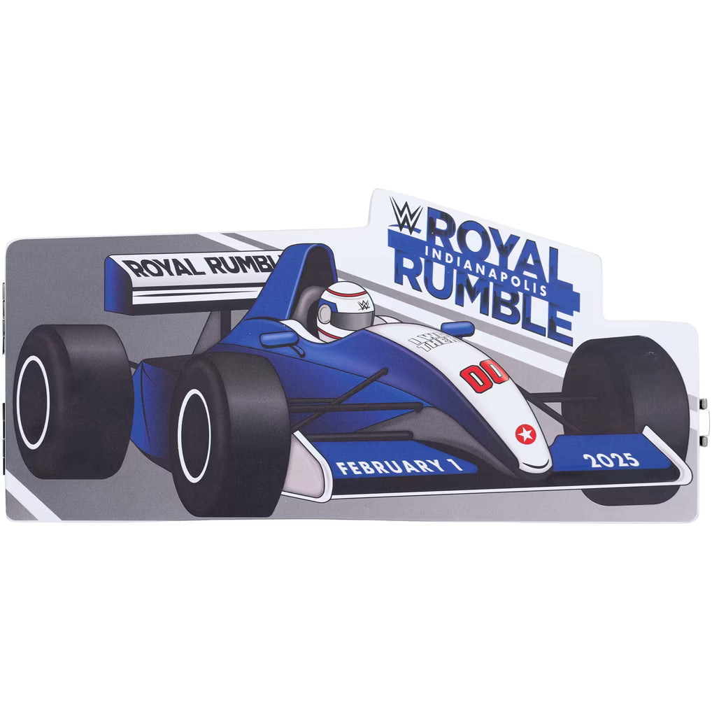 John Cena WWE Autographed 2025 Royal Rumble Racecar Mini Replica Title