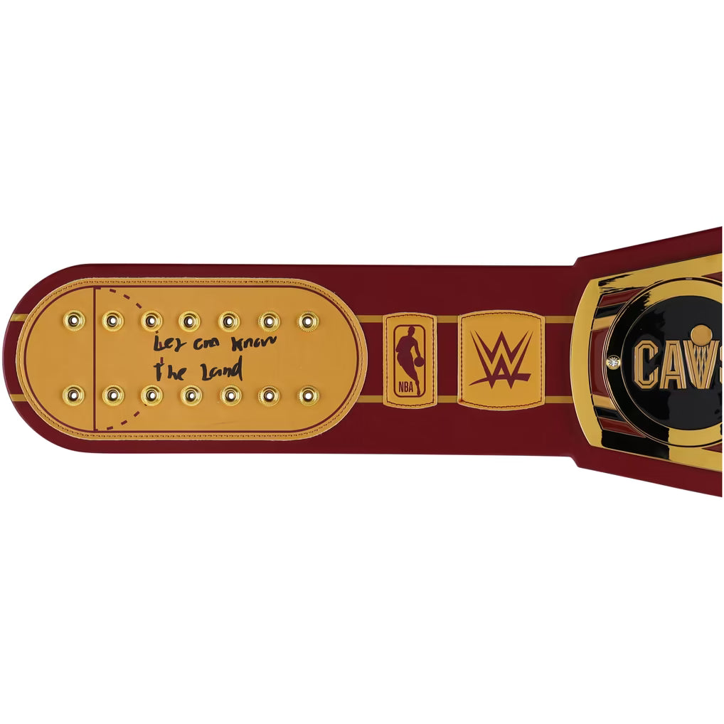 Evan Mobley Cleveland Cavaliers Autographed WWE Legacy Replica Title Belt