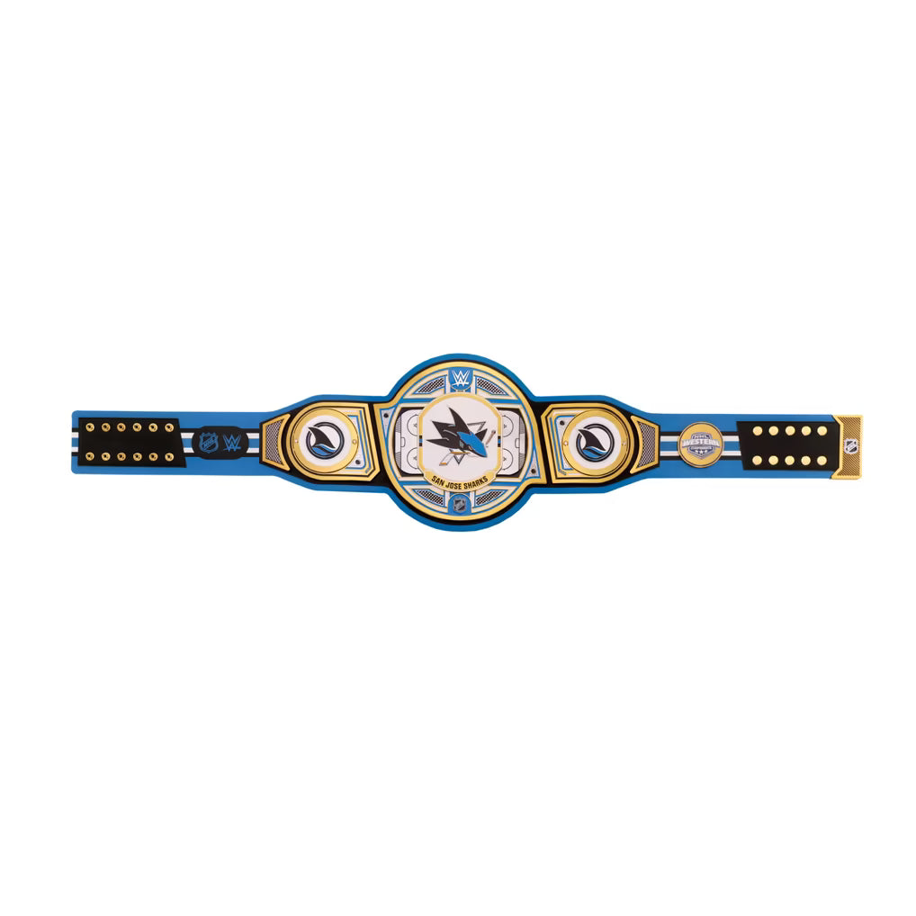 San Jose Sharks hockey replica title belt