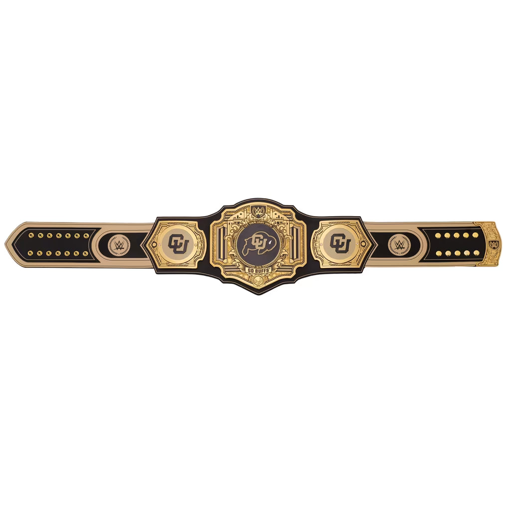 Colorado Buffaloes WWE Legacy replica title belt