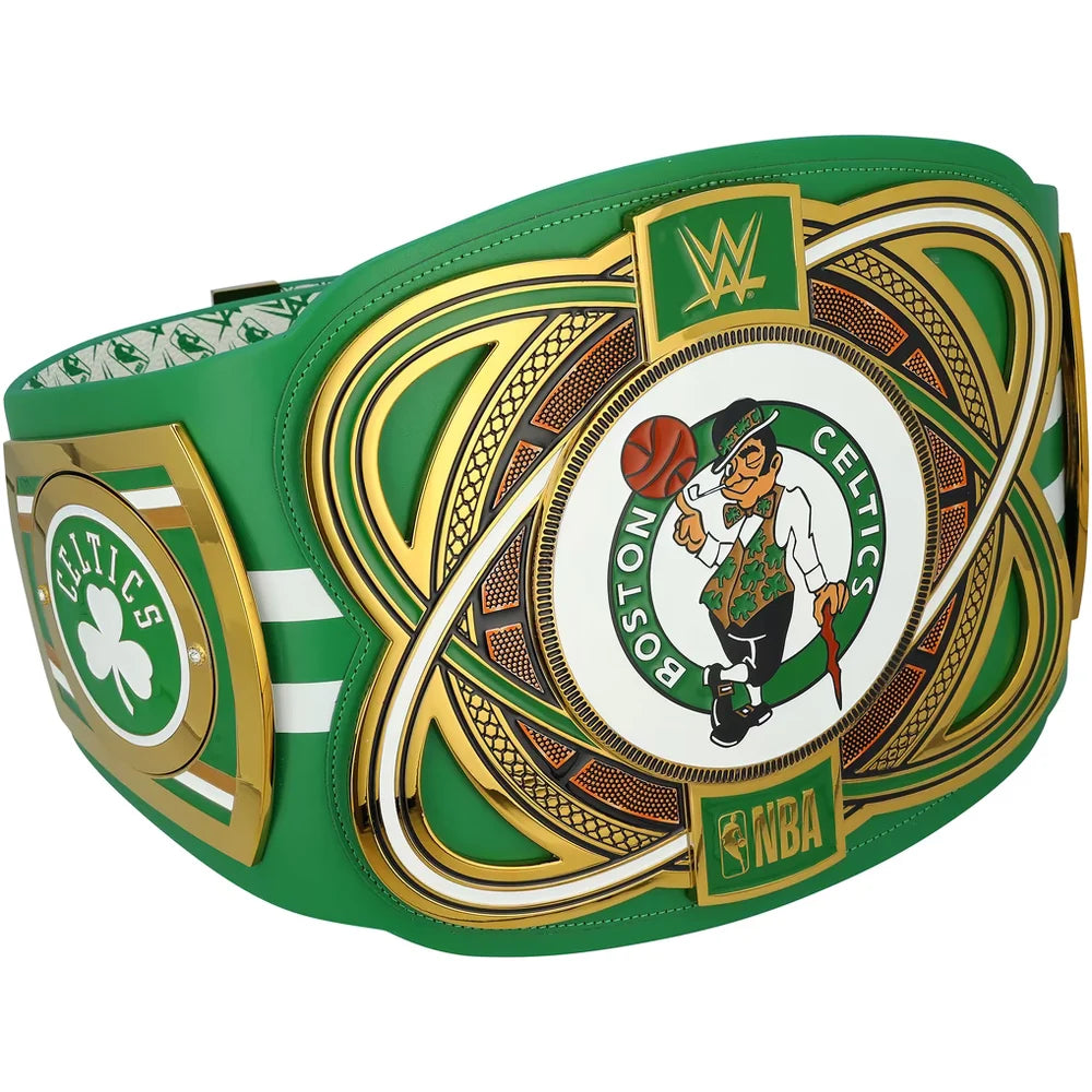 Larry Bird Boston Celtics autographed Fanatics Authentic WWE Legacy title belt