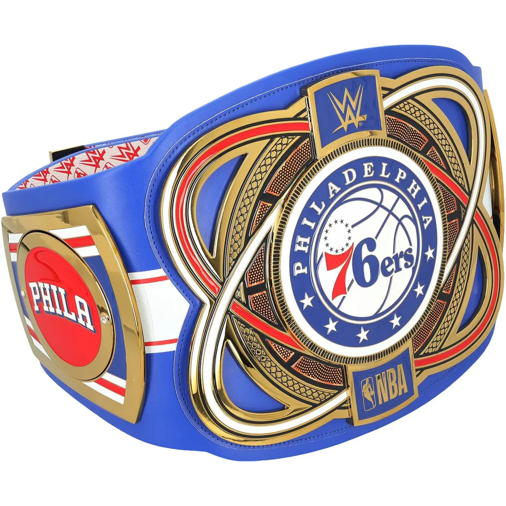Julius Erving Philadelphia 76ers autographed Fanatics Authentic WWE Legacy title belt