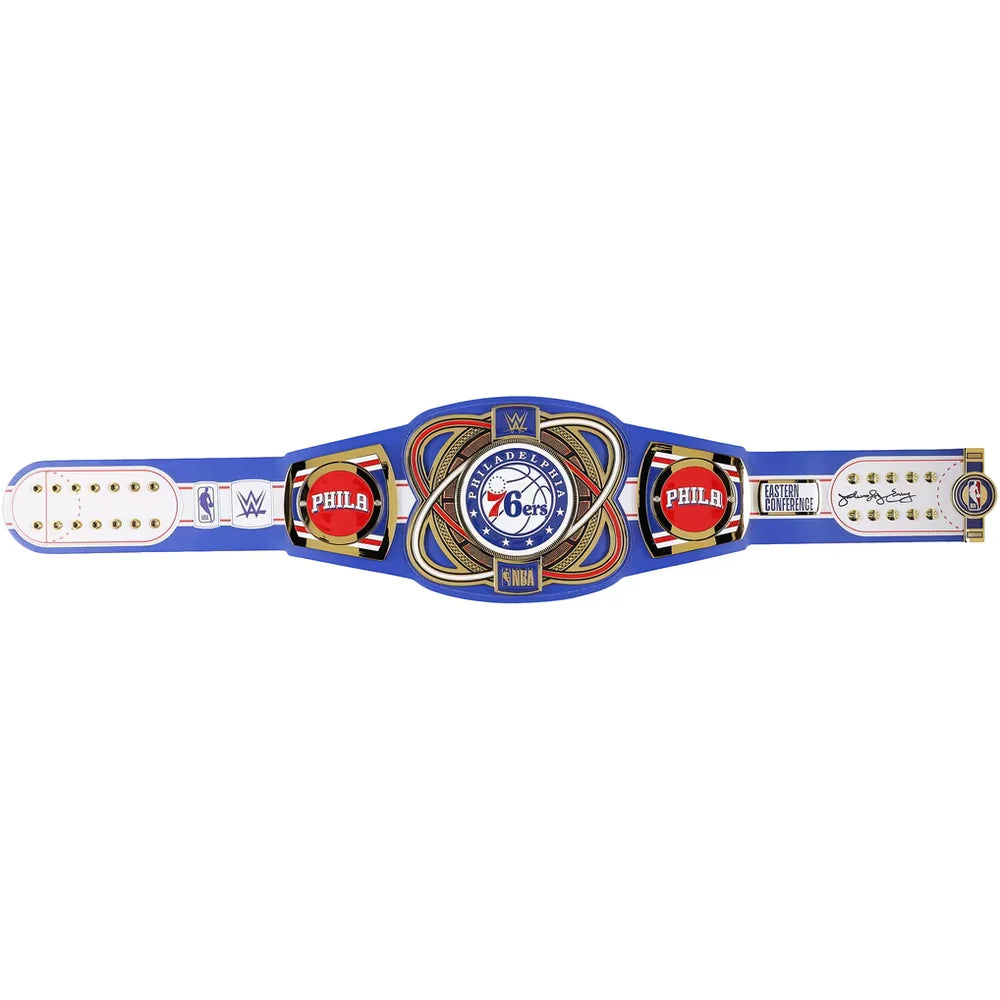 Julius Erving Philadelphia 76ers autographed Fanatics Authentic WWE Legacy title belt