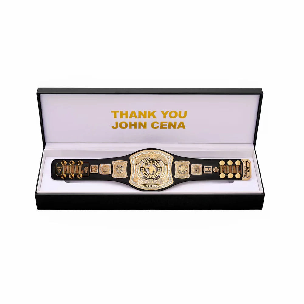 John Cena Thank You Cena Mini Replica Spinner Championship Title Belt with Case