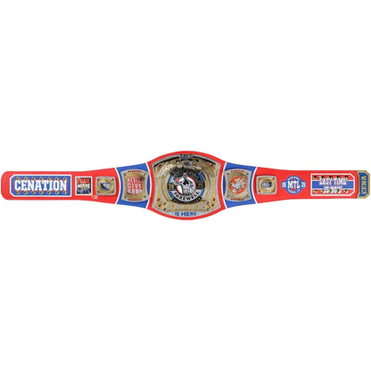John Cena WWE autographed Farewell Tour 2025 Montreal limited edition replica title belt