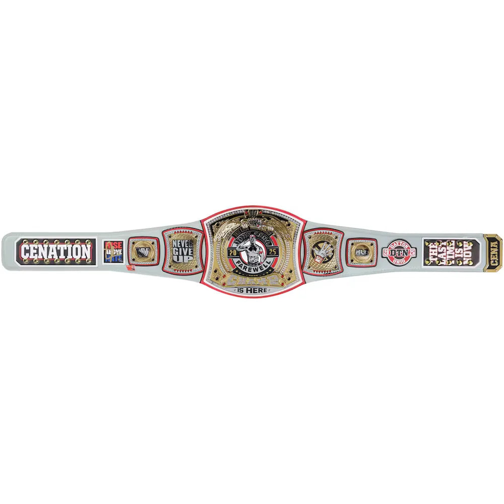 John Cena WWE autographed Farewell Tour 2025 Dayton limited edition replica title belt
