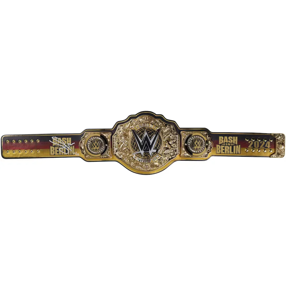 Gunther WWE Autographed 2024 Bash in Berlin Replica Title Belt – Limited Edition of 25
