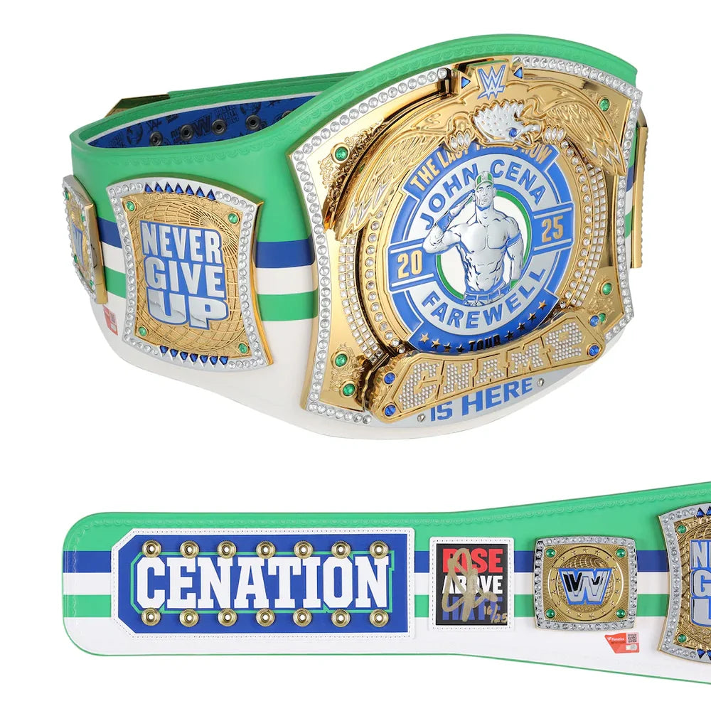 John Cena WWE autographed Farewell Tour 2025 Dallas limited edition replica title belt