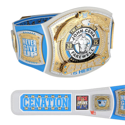 John Cena WWE autographed Farewell Tour 2025 Grand Rapids limited edition replica title belt