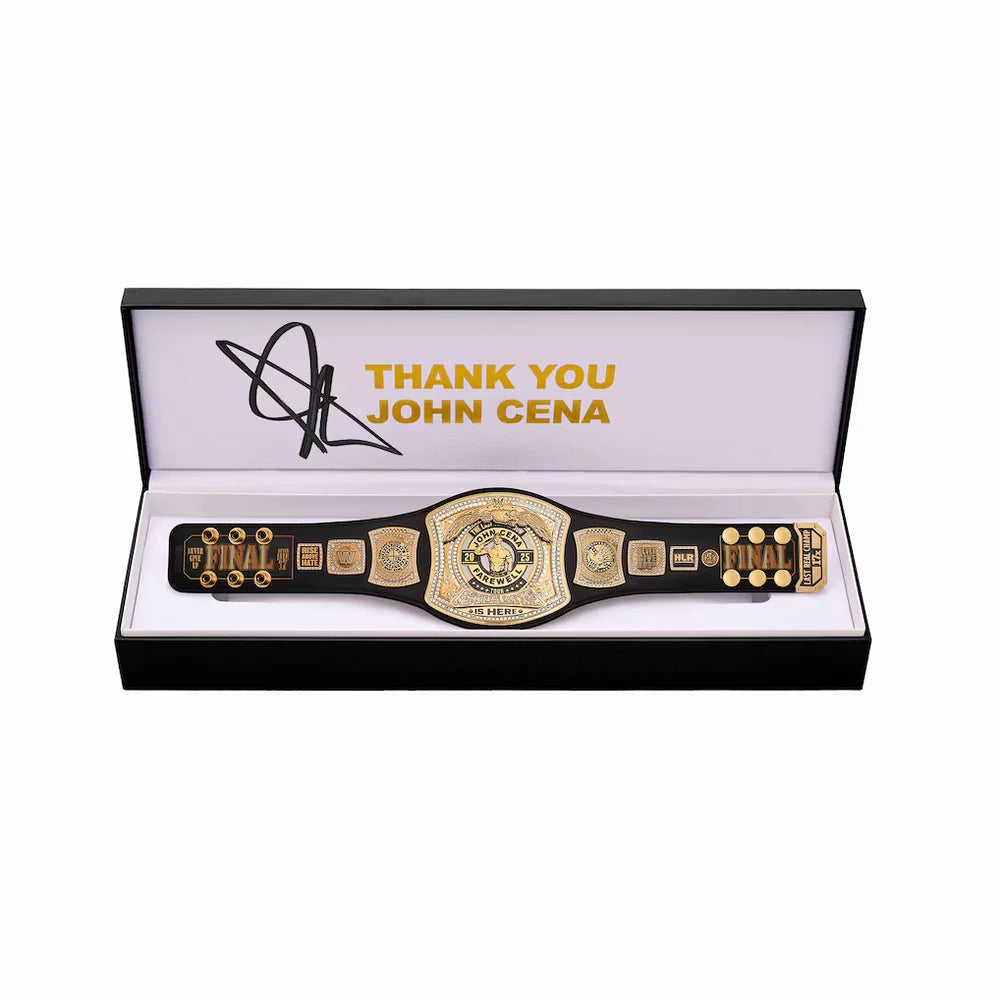 John Cena WWE Autographed Thank You Cena Mini Title in Gift Box – Limited Edition of 200