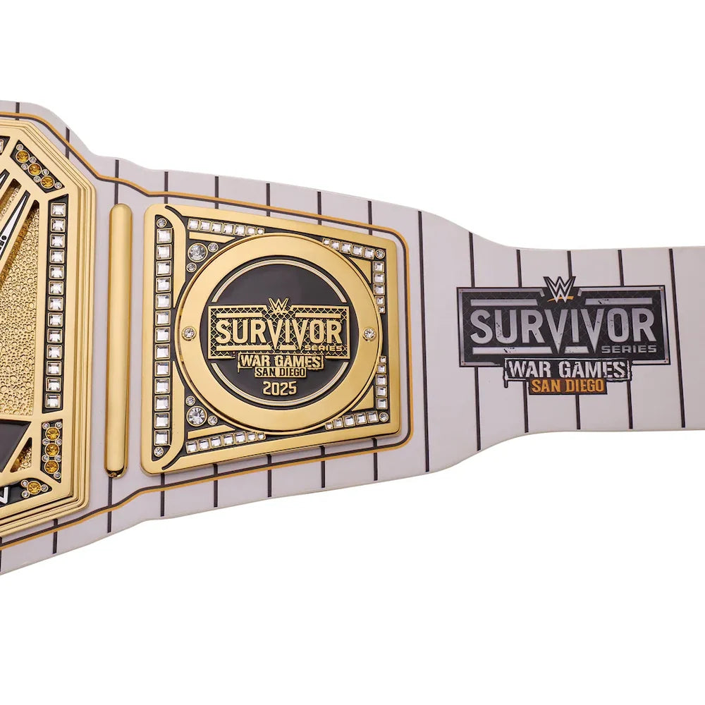 WWE Survivor Series War Games 2023 championship belt on a white background