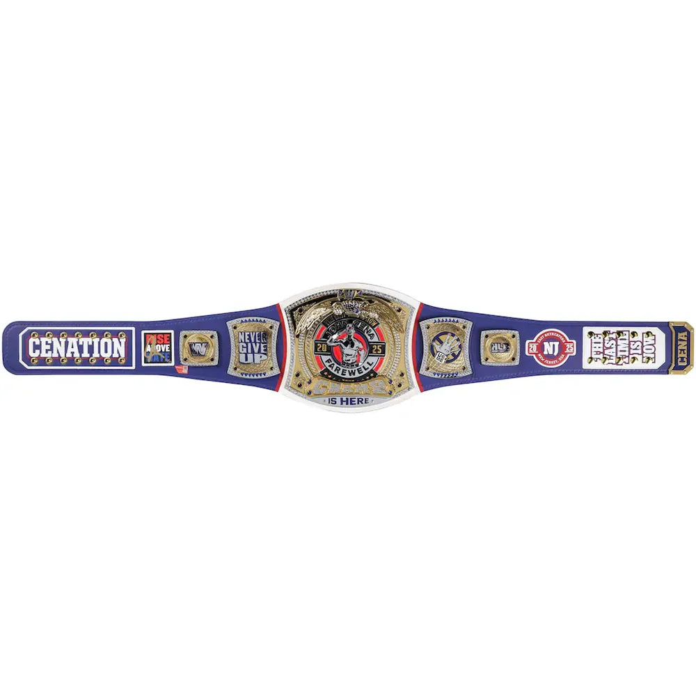 John Cena WWE autographed Farewell Tour 2025 SummerSlam limited edition replica title belt