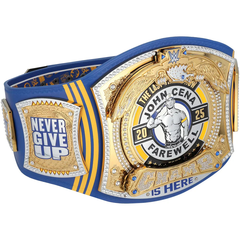 John Cena autographed WWE Farewell Tour 2025 New York City limited edition replica title belt