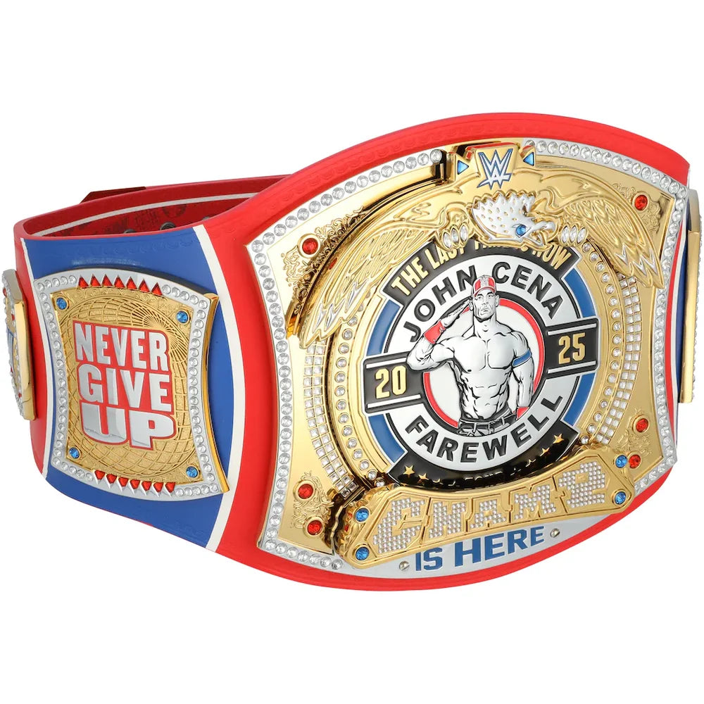John Cena WWE autographed Farewell Tour 2025 Montreal limited edition replica title belt
