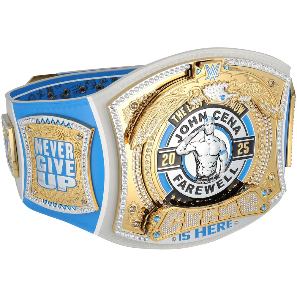 John Cena WWE autographed Farewell Tour 2025 Grand Rapids limited edition replica title belt
