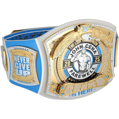 John Cena WWE autographed Farewell Tour 2025 Grand Rapids limited edition replica title belt