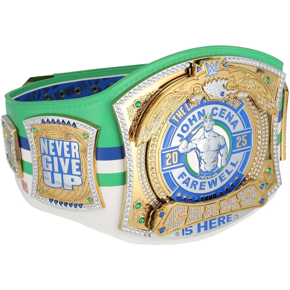John Cena WWE autographed Farewell Tour 2025 Dallas limited edition replica title belt