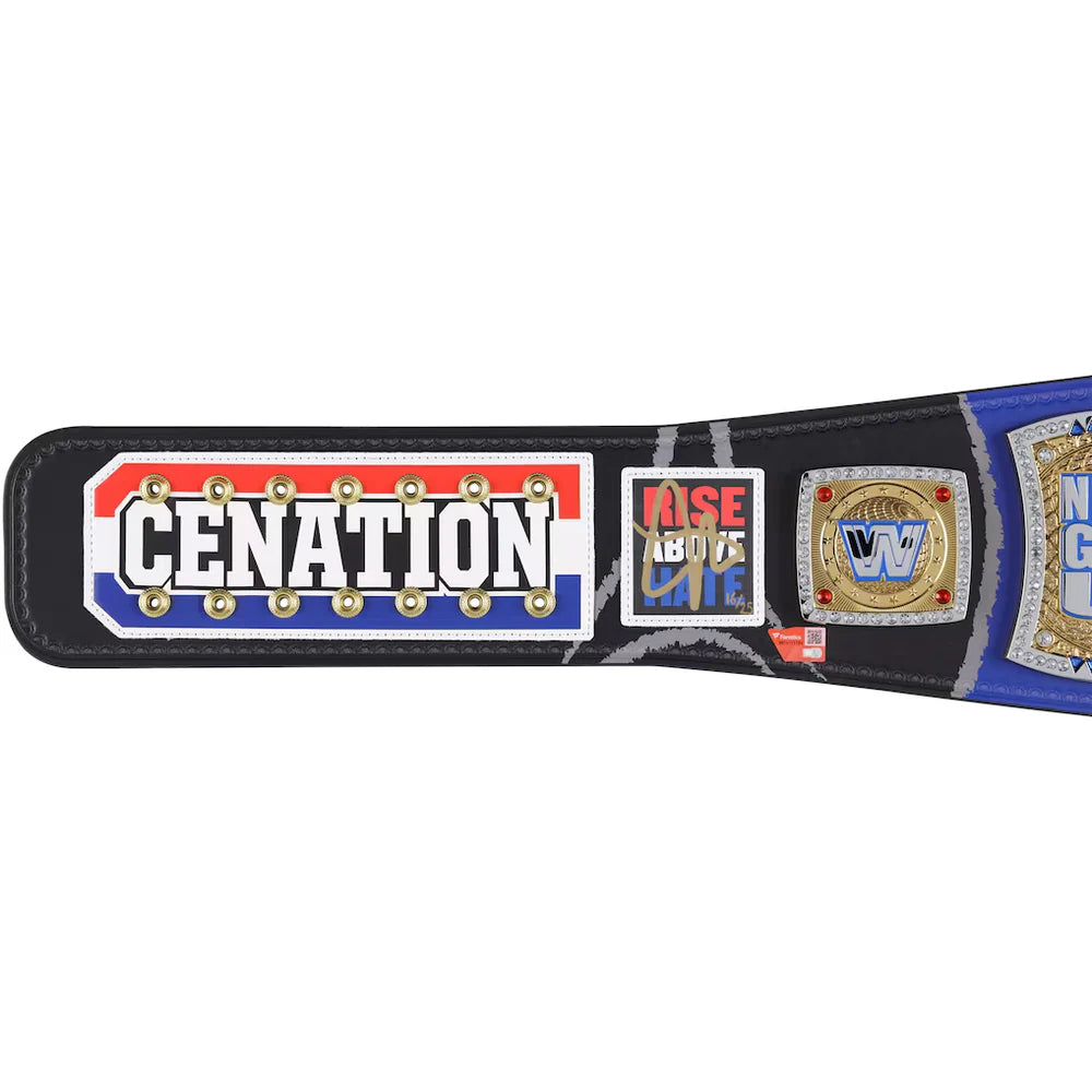 John Cena WWE autographed Farewell Tour 2025 Paris limited edition replica title belt
