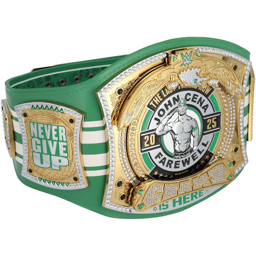 John Cena WWE autographed Farewell Tour 2025 Boston limited edition replica title belt