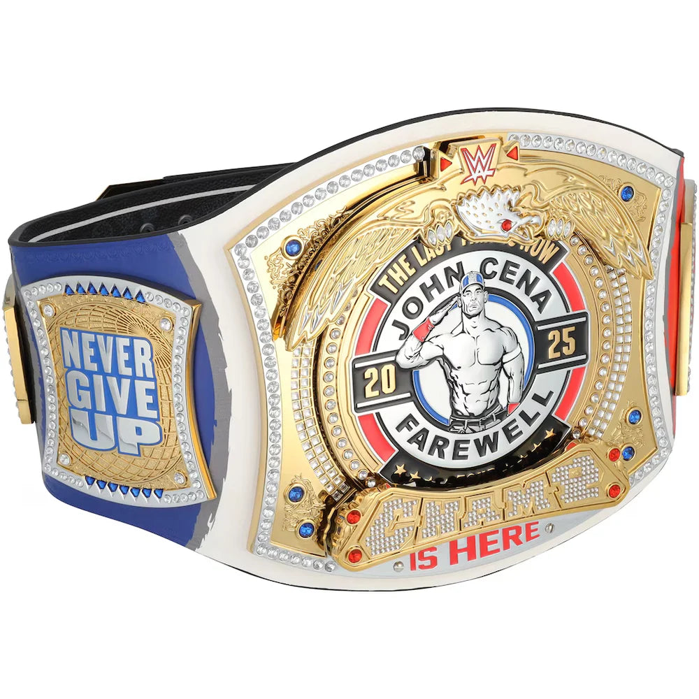 John Cena WWE autographed Farewell Tour 2025 Paris limited edition replica title belt