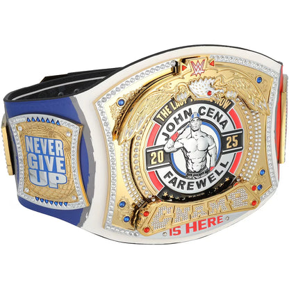 John Cena WWE autographed Farewell Tour 2025 Paris limited edition replica title belt