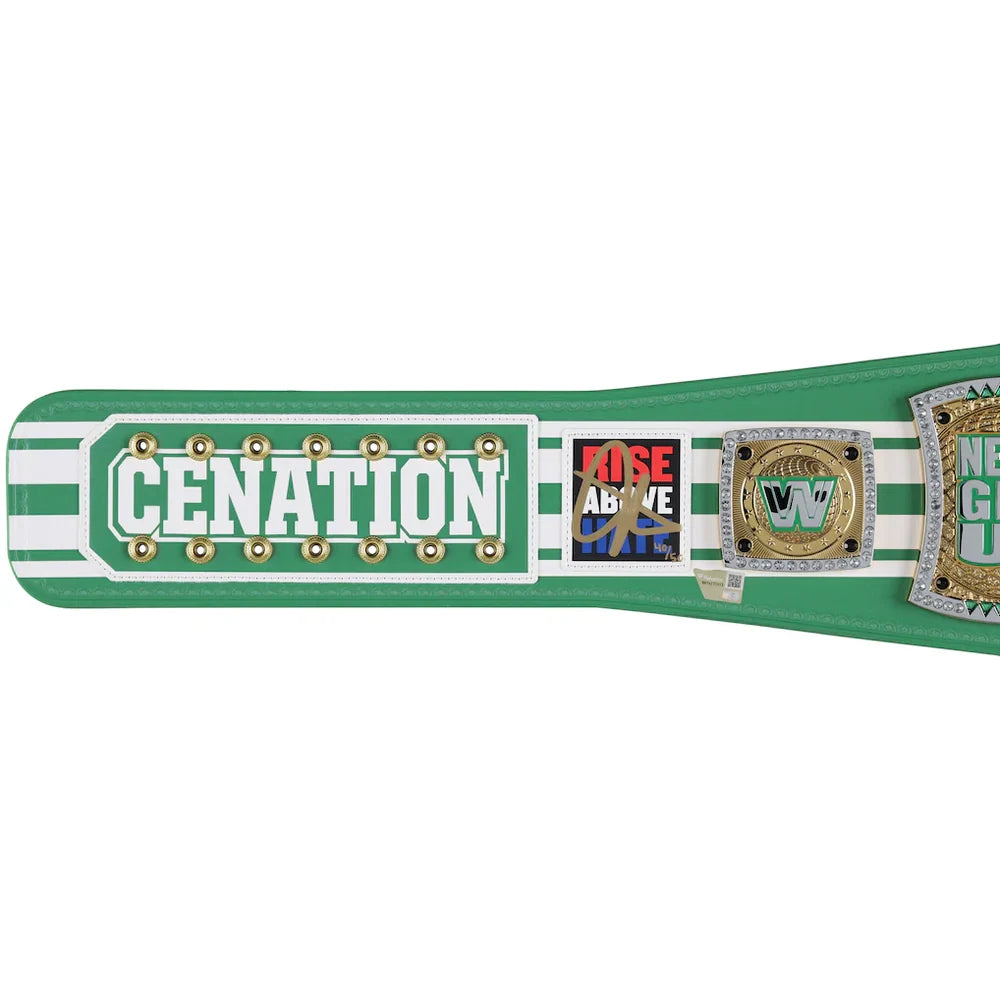 John Cena WWE autographed Farewell Tour 2025 Boston limited edition replica title belt