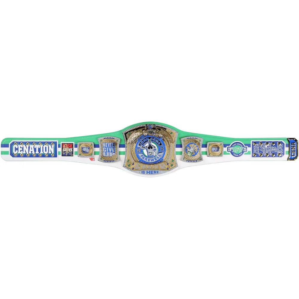 John Cena WWE autographed Farewell Tour 2025 Dallas limited edition replica title belt