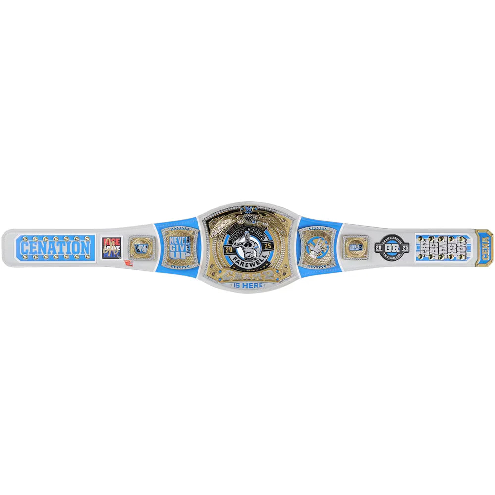 John Cena WWE autographed Farewell Tour 2025 Grand Rapids limited edition replica title belt