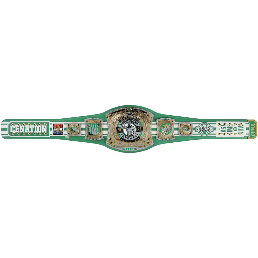 John Cena WWE autographed Farewell Tour 2025 Boston limited edition replica title belt