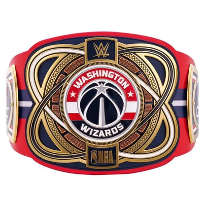 Washington Wizards championship belt with NBA logo on a white background