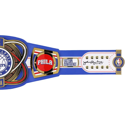 Julius Erving Philadelphia 76ers autographed Fanatics Authentic WWE Legacy title belt