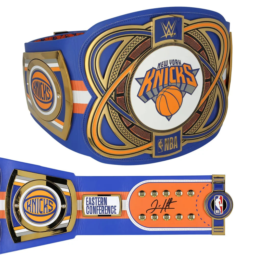 Josh Hart New York Knicks Autographed WWE Replica Title Belt